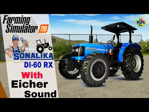 Fs 20 Sonalika Tractor with Eicher Original Sound gameplay in hindi | Fs 20 Indian tractor