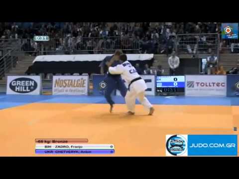 European Judo Championhips U20 Lommel 2011 Bronze -66kg ZADRO (BIH)-CHETVERYK (UKR)