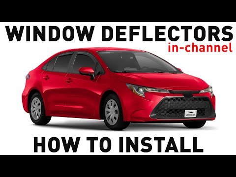 How to install Shatterproof In-Channel Window Deflectors for Toyota Corolla 2020-2026