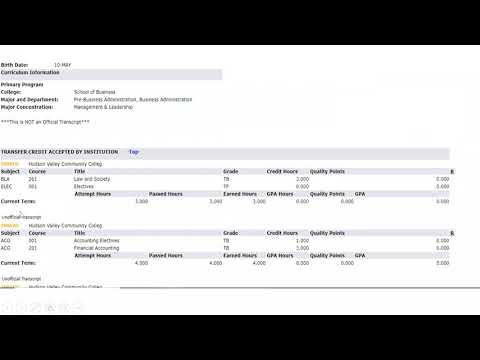 Csb Advising Transcript Video