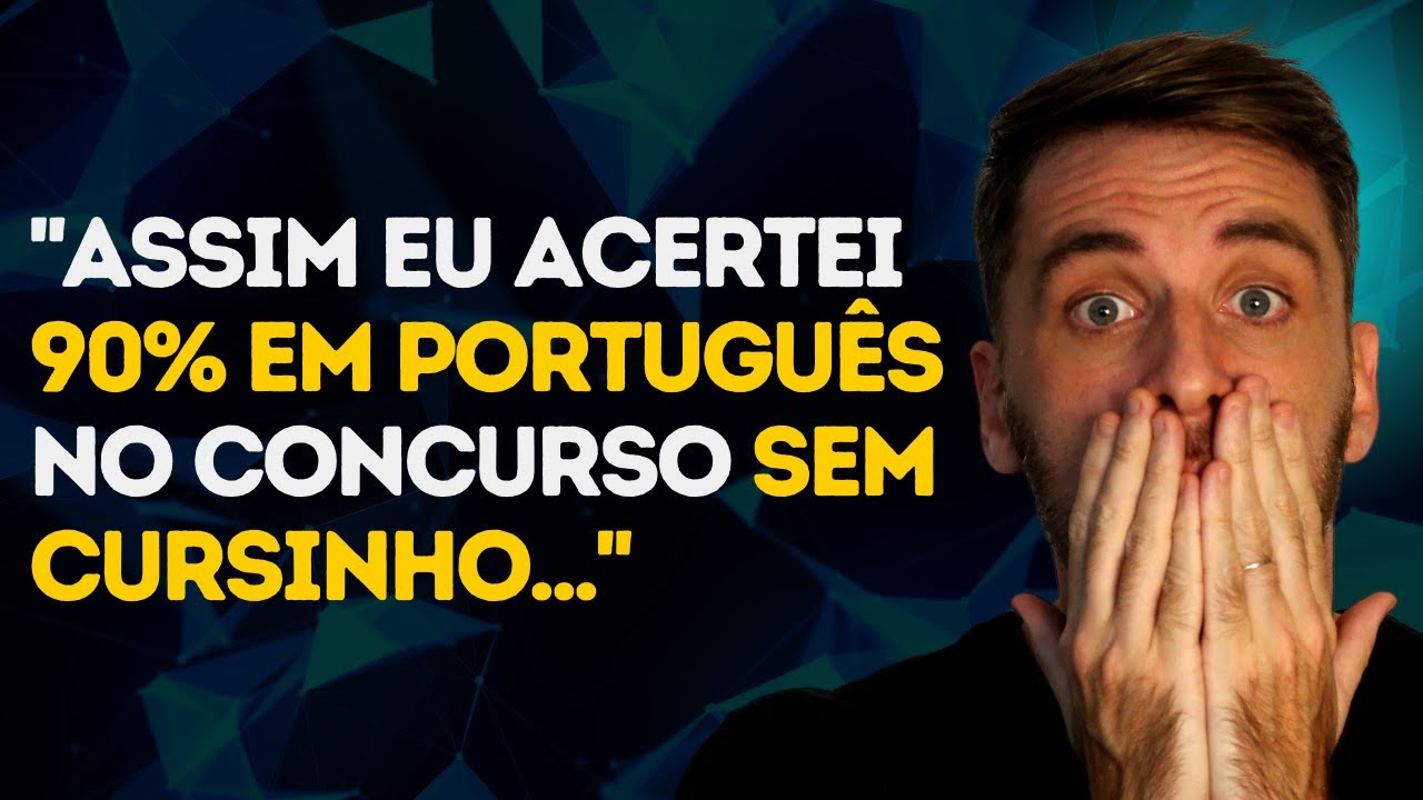 Como acertar 90% em Português para CONCURSOS PÚBLICOS