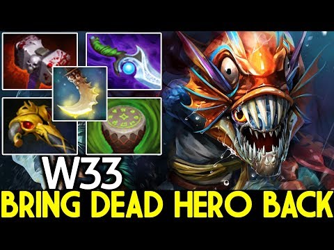 W33 [Slark] When Pro Bring Dead Hero Back Insane Game 7.22 Dota 2