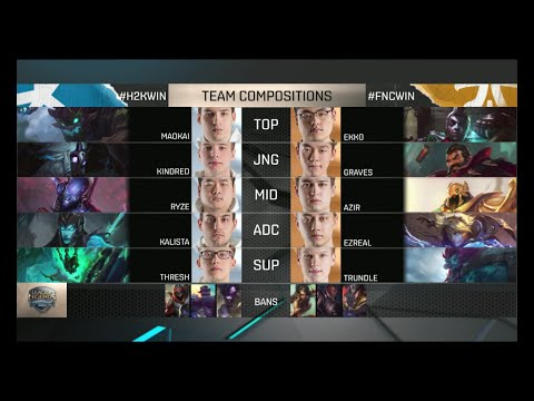 H2K  vs FNC Game 2 3rd Place Match EU LCS Spring 2016| H2K vs Fnatic G2 Third Place Match PLAYOFFS