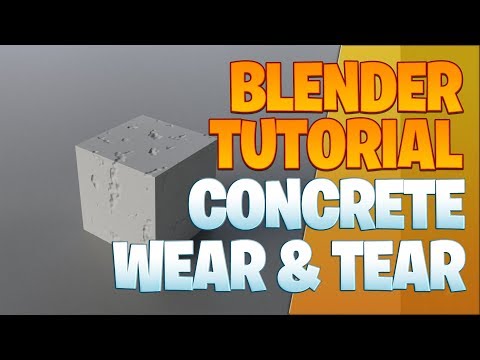 Concrete wear and tear - Blender Tutorial