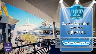 People Mover with Space Mountain Lights On!