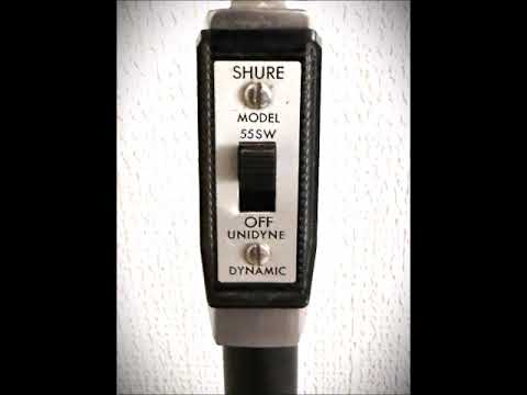 Vintage 1950's-60's Shure 55SW Dynamic Microphone, working great, w/cable-stand image 11