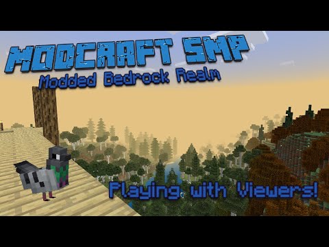 Modcraft SMP || Playing Realms with Viewers || Minecraft Bedrock