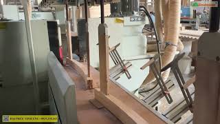 Máy chép hình dài 4 trục dao Woodmaster, Tubi cnc phay chân ghế WM-25004TS