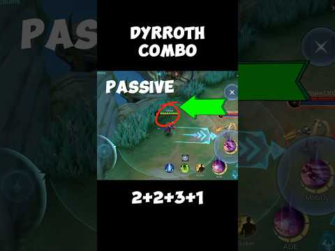 Dyrroth combo for beginners 🫂 #mobilelegendstoday #foryou #mlbb #mltoday #dyrroth