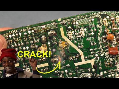 19" K4900 Arcade Monitor Chassis Repair - Vertical Collapse - Don't Forget The Basics!