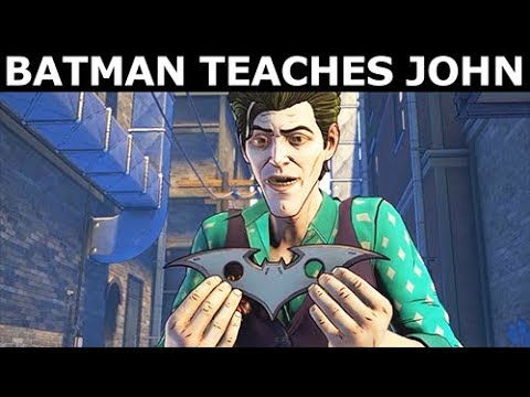 Batman Teaches John Doe How To Use a Batarang - BATMAN Season 2 The Enemy Within Episode 3