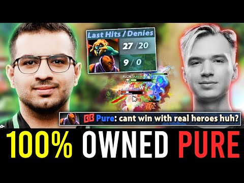 "ATF HUSKAR, DESTROYING PURE'S ANTI-MAGE IN LANE WITHOUT MERCY.."