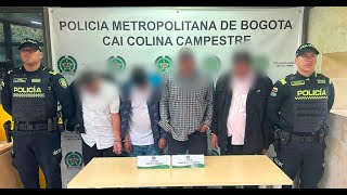 Capturados cuatro hombres que se hacían pasar por policías para cometer hurtos en Bogotá