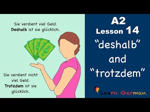 Learn German | deshalb und trotzdem | German for beginners | A2 Lesson 14