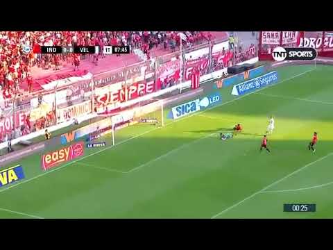 Gol de L.Fernández (0-1) - Independiente vs Velez Sarsfield. Fecha 24. Superliga Argentina 2018/19