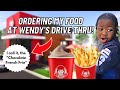 SEMAJ ORDERING HIS OWN FOOD AT WENDY S