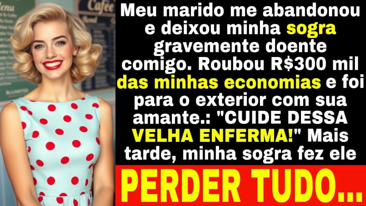 Meu marido deixou minha sogra doente comigo, roubou R$300 mil e foi morar com a amante. Mais tarde…