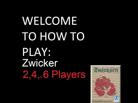 How to play Zwicker #cardgames