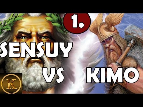 Sensuy VS Kimo OFFGOD Bo5 SM 15$  Age of Mythology Part 1