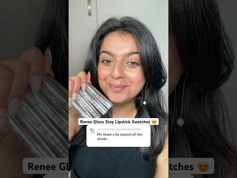 Renee Gloss Stay Lipstick Swatches🤩 #reneelipsticks #reneecosmetics #shortsfeed #lipstick #swatches