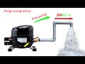 I Turn Fridge Compressor Into A Water Pump Speed 280m3 Hour