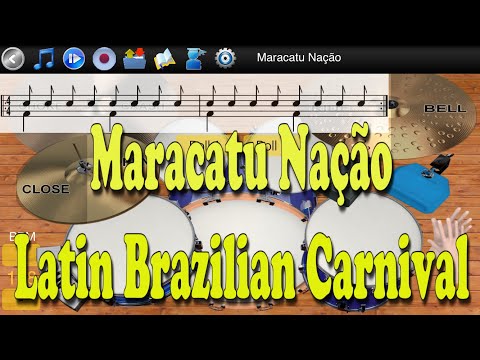 Maracatu Nação - Latin Brazilian Carnival - Learn To Master Drums