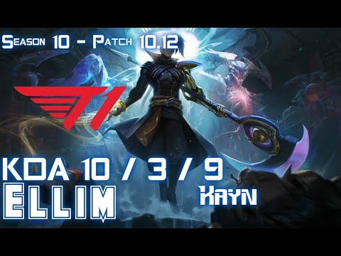T1 Ellim KAYN vs NIDALEE Jungle - Patch 10.12 KR Ranked