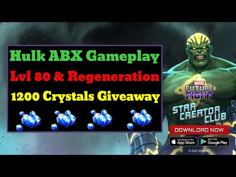 Marvel Future Fight - Hulk ABX Gameplay || 1200 Crystals Giveaway