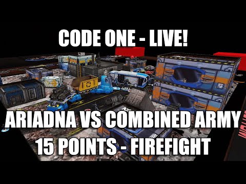 Infinity Code One Battle Report - Adriadna Vs Combined Army 15pts, Firefight