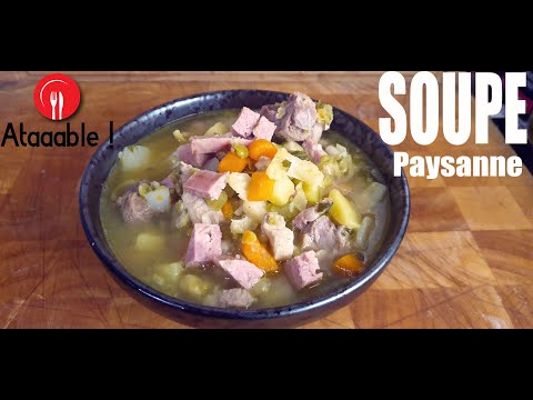recette de la vrai soupe paysanne rustique