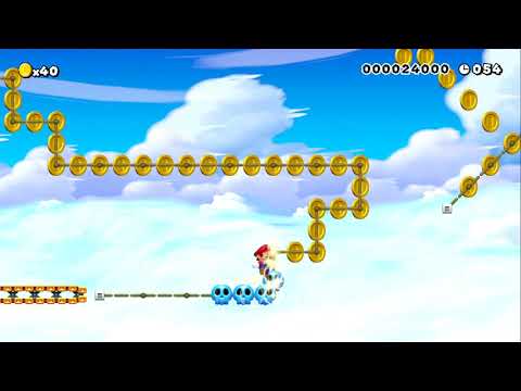 マリオのあおぞらさんぽ!!(全自動)Automatic by みっちー - SUPER MARIO MAKER - NO COMMENTARY 1bh