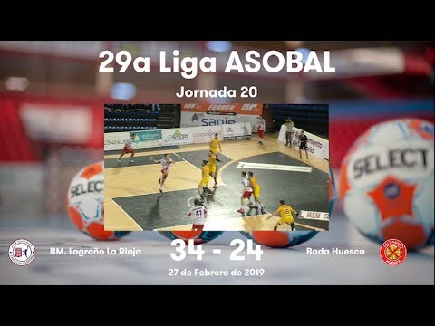LIGA ASOBAL J20: BM. Logroño La Rioja - Bada Huesca 34-24