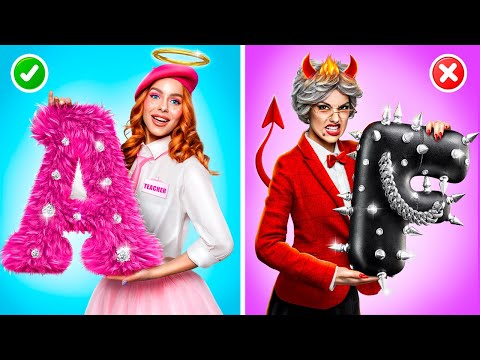 Good Teacher vs. Bad Teacher || Crazy School Hacks & Funny Familiar Situations!