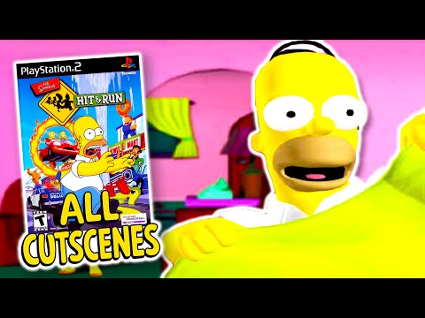 The Simpsons Hit & Run (2003) All Cutscenes Movie (4K 60FPS)