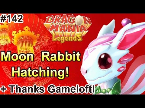 Moon Rabbit Dragon Hatching + THANKS GAMELOFT! - Dragon Mania Legends #142
