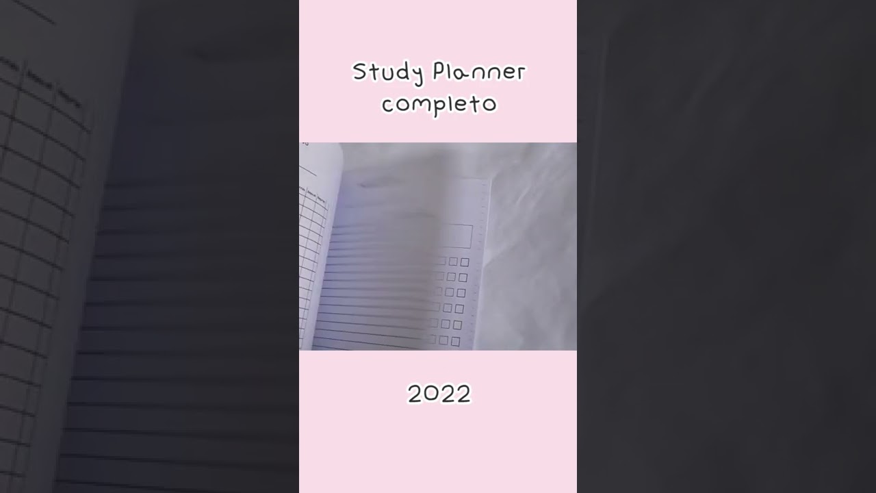 Study Planner 2022 imprimible  #shorts