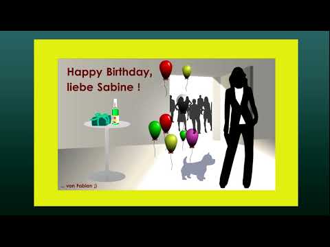 Happy Birthday, liebe Sabine ! (29.September) Feuerwerk & Champagner im Büro !