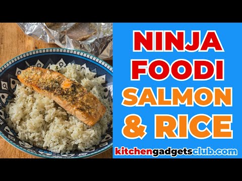 Ninja Foodi GRILLED SALMON & PRESSURE COOKER Coconut Lime White Rice