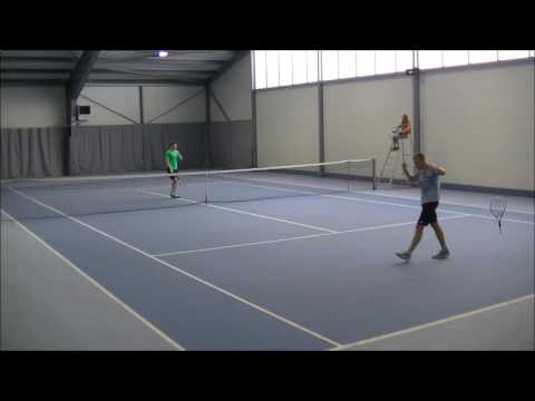 Racketlon IWT Latvian Open 2016 Uldis Dzirkalis - Lukas Spring Gummiarm