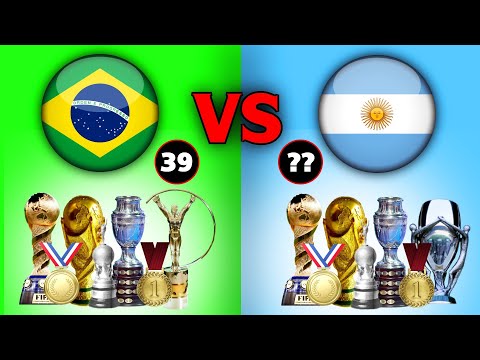 Brazil Vs Argentina All Trophies Compared 🏆