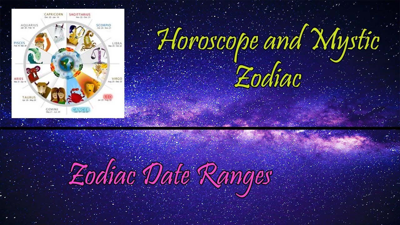 What are the date ranges for zodiac signs? Tipseri