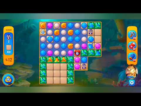 фишдом 2023  #  11200 уровень - прохождение без бустеров # Fishdom,   11200  level - no Boosters.