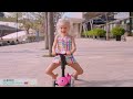 GLOBBER paspirtukas Go-Up Sporty Lights, spalva: pastelinė rožinė