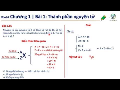 ✔ Hóa10| PPTìm nhanh số p,n,e và A trung bình của X (Chương 1 hóa 10)