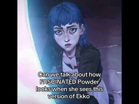 her ekko has some competition #arcane #leagueoflegends #riotgames #arcanejinx #ekko #powder