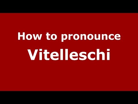 How to pronounce Vitelleschi (Spanish/Argentina) - PronounceNames.com