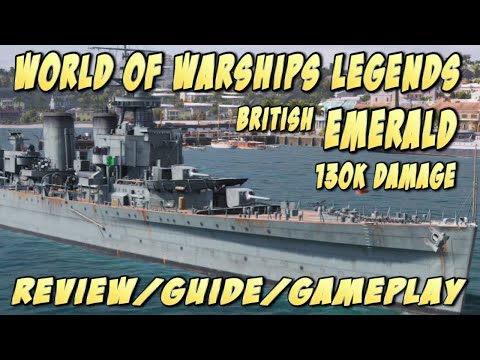 World of Warships legends: Hms Emerald British tier IV tier Cruiser