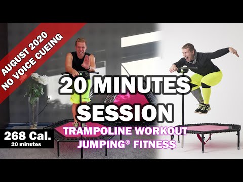 20 minutes trampoline session August 2020 - Jumping® Fitness [NO VOICE CUEING]