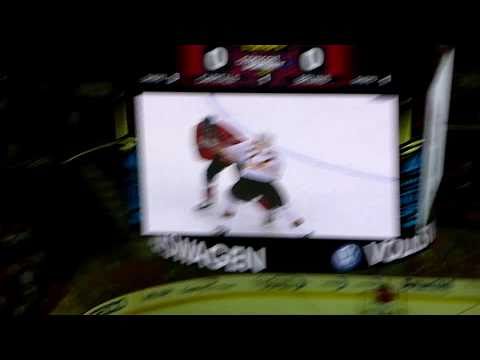 Hockey fight at Capitals game 9/28/10