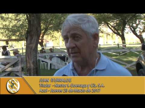 23-03-17 Nota Juan Iturralde - Nestor I. Goenaga y Ganadera Azul - Azul.